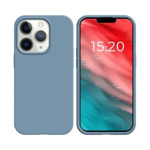 Coque silicone iphone 11 pro bleu acier